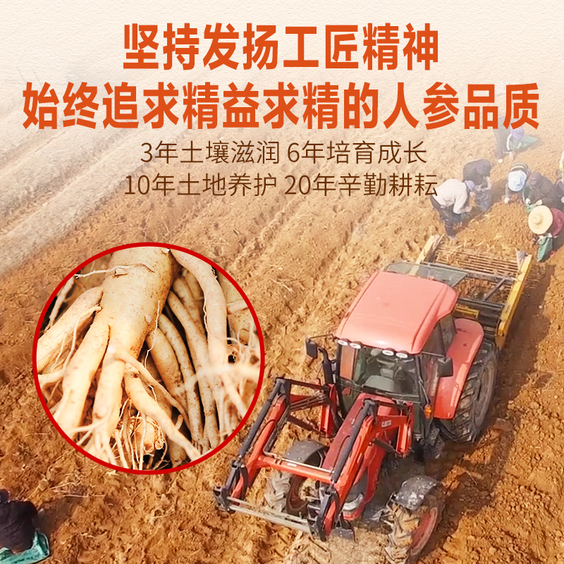 华韩庄高居丽加拿大进口西洋参100克人参片花旗参含片泡水蓝金罐