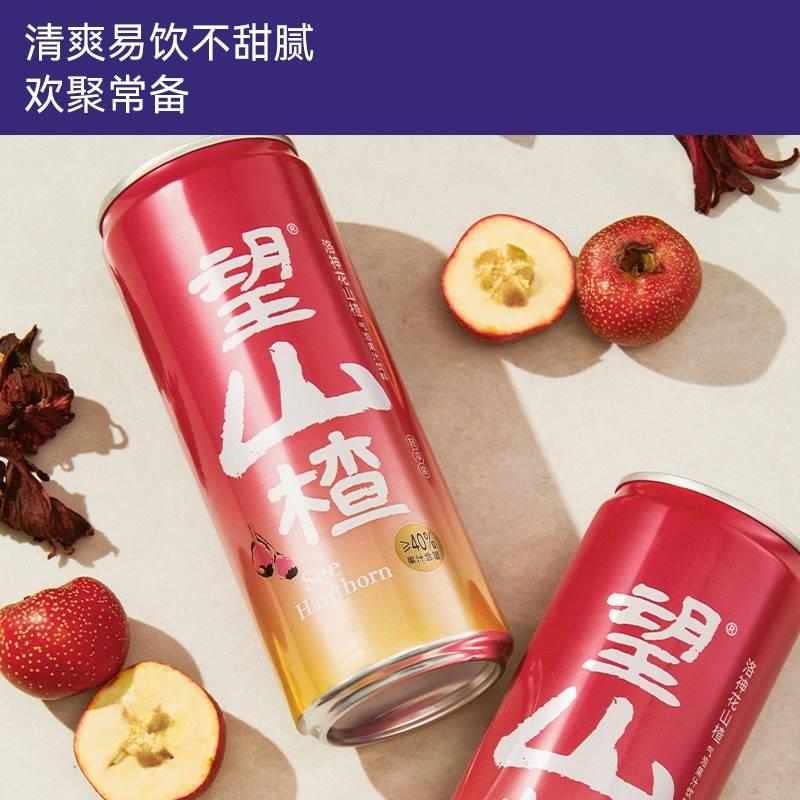 好望水果汁气泡水330ml*6瓶/箱望山楂 望柠萌气泡果汁饮料铝罐装