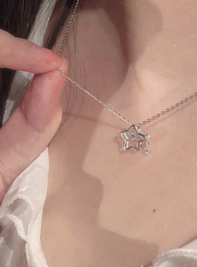 跳动幸运星星项链女轻奢小众