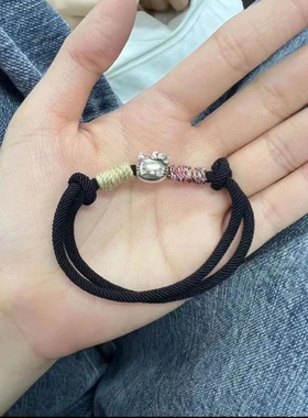 本命年红色Kitty猫手链情侣