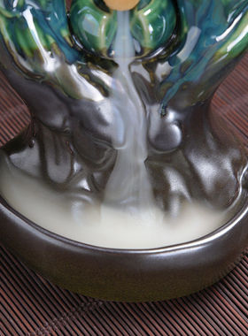 新款创意倒流香炉家用室内熏香茶道大号摆件禅意茶宠倒流香炉原创
