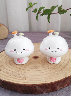 速发乖巧宝宝可爱情侣公主陶瓷娃娃小摆件迷你女孩儿童房间桌面装