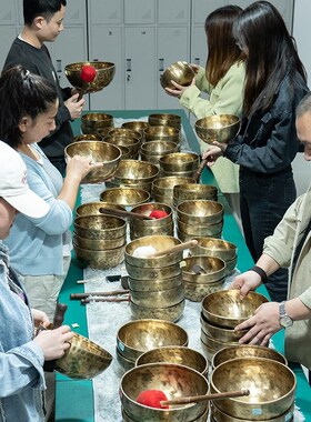 尼泊尔纯手工复古铜音钵疗t愈瑜伽唱歌碗冥想钵音碗铜钵钵满月颂