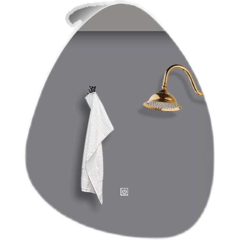 简约卫生间发光镜子智能led水滴洗手台浴室镜不规则异形镜子挂墙,淘宝优惠券,粉丝福利购,淘宝优惠卷