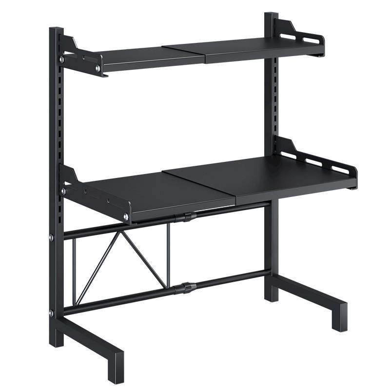 可伸缩厨房置物架微波炉烤箱架子用双层台面桌面电饭锅收纳支架,淘宝优惠券,粉丝福利购,淘宝优惠卷