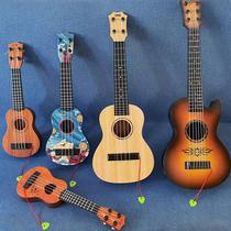 Yukri Li Children Small Guitar Big Number Play Simulation Beginners Introductory Musical Instrument Baby Music Toy Model
