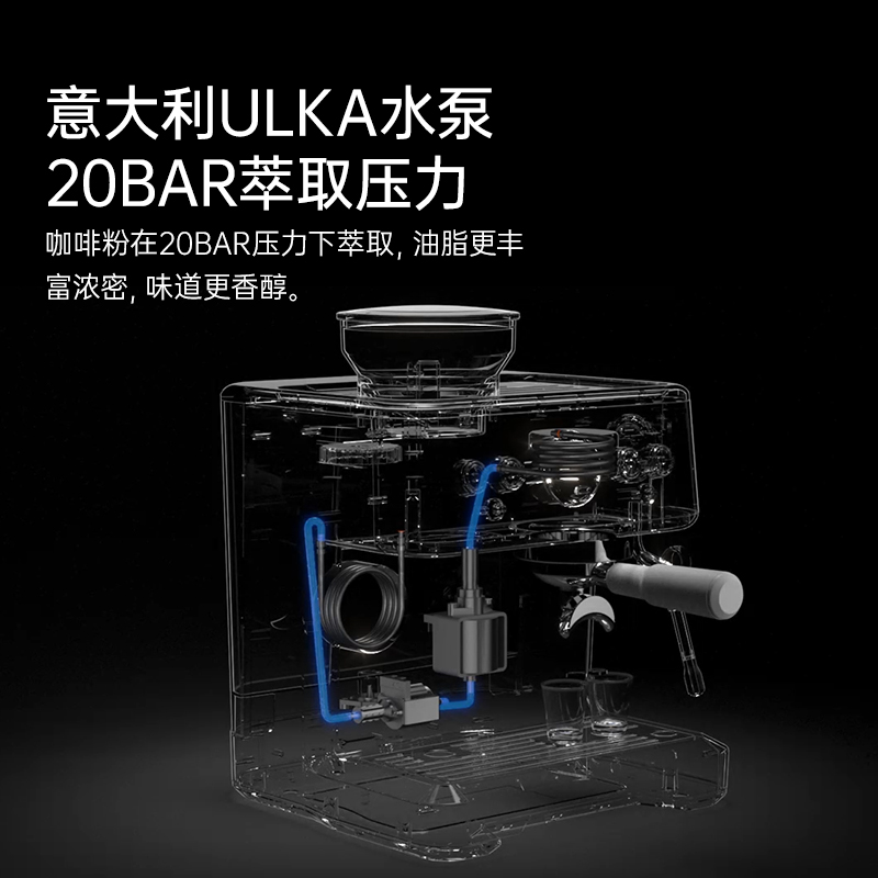 SCHNEIDER施耐德官方旗舰咖啡机半自动意式家用研磨一体机CM7000
