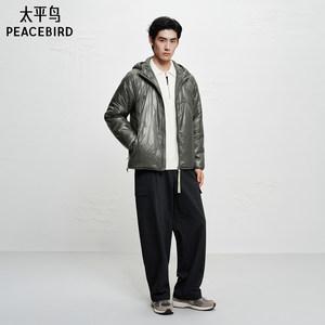 【AIRxPEACE】太平鸟男装 休闲棉衣宽松时尚男士外套潮连帽外套