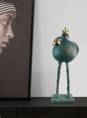 北欧风树脂工k艺品创意客厅酒柜装饰摆设艺术摆件