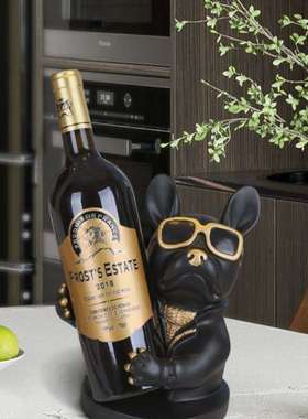 红酒架摆件现代轻奢简约高端高档家居客厅N餐桌餐边柜酒柜装饰品