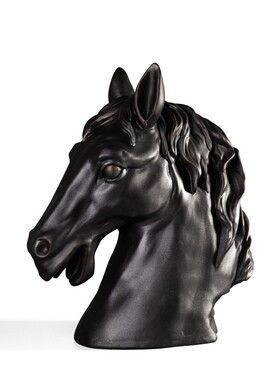 马头像摆件现代简约样板房装饰y家居创意客厅玄关电视柜艺术品摆