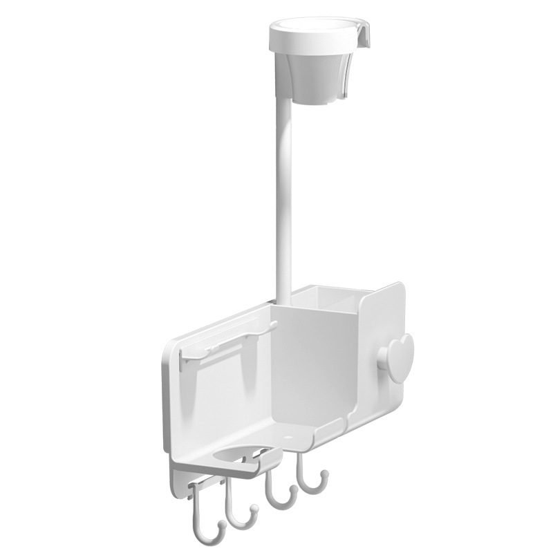 卫生间懒人吹风机支架免手拿风筒解放双手电吹风置物架壁挂免打孔 - 图3
