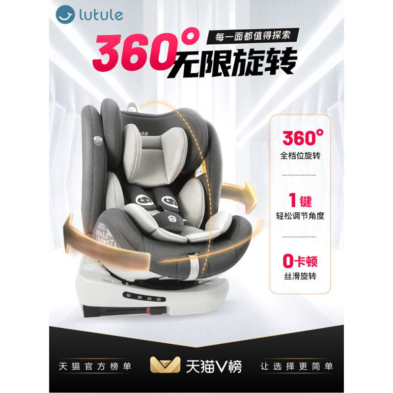 路途A乐IRV星跃儿童安全座椅汽车用0-12岁宝宝婴儿车载360度旋转-图3