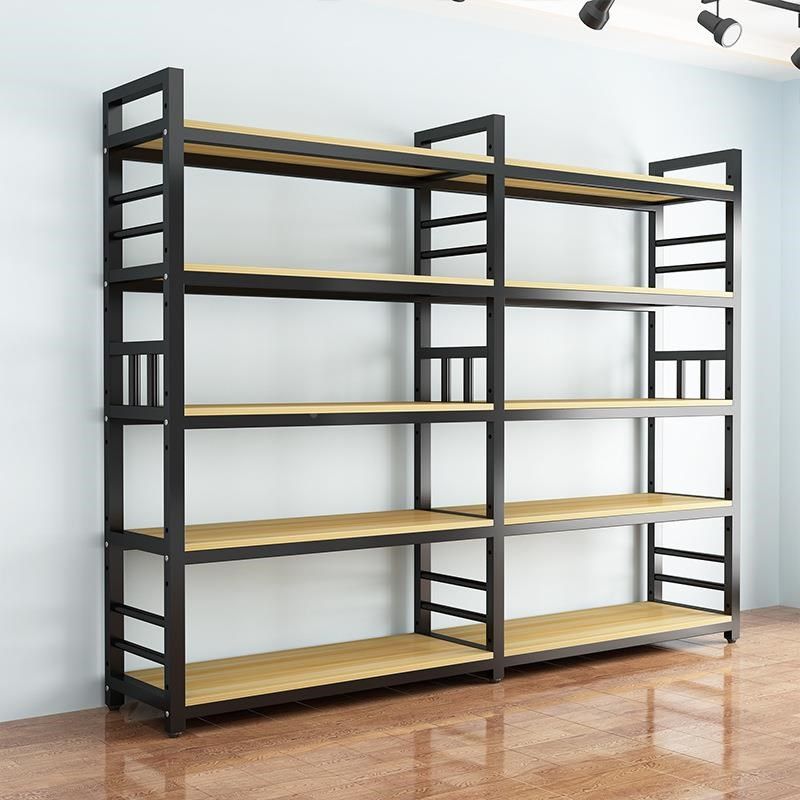 钢木架置物架家i用落地多简层收子HBY纳书架隔断书柜易架铁艺展示,淘宝优惠券,粉丝福利购,淘宝优惠卷