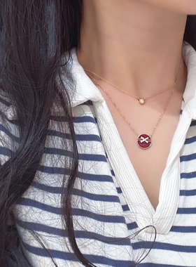 尚美伯爵18K金贝母锁骨链女