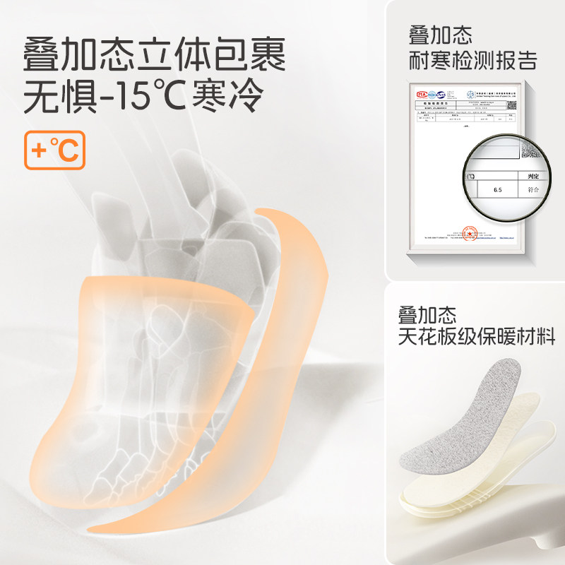 SMIBU童鞋2025冬新款皮靴儿童男女童棉鞋户外鞋靴子短靴雪线苔原 - 图0