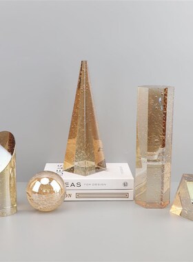 欧式水晶气泡六件套样板房售楼部卧室书J房客厅餐厅电视柜桌面饰