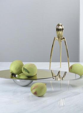 意式极简现代轻奢风金属摆件售B楼部酒柜玄关电视柜树脂家居装饰