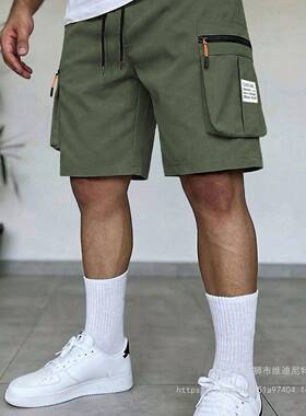 Men’s 3-pack multifunctional shorts—outdoor cargo pants wi