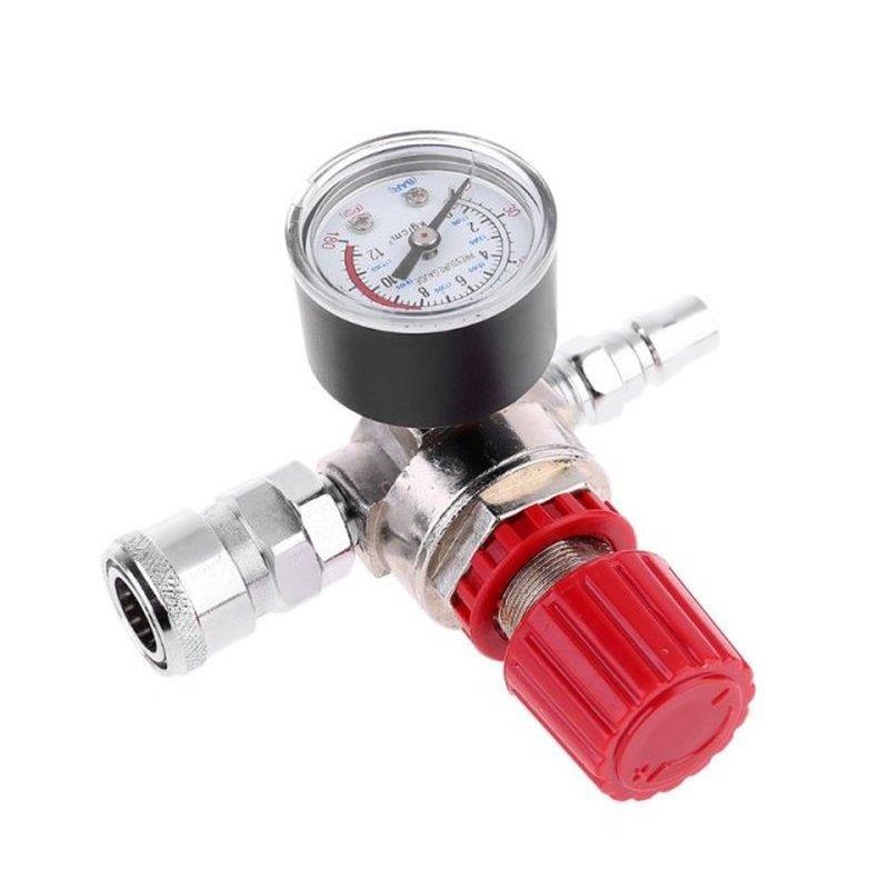 Pressure Regulator Switch Valve Gauge w Male/Female Connecto - 图2