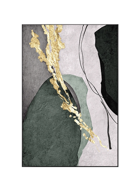 现代简约客厅装饰画抽象沙发背景墙挂画肌理巨幅落地画玄关壁画