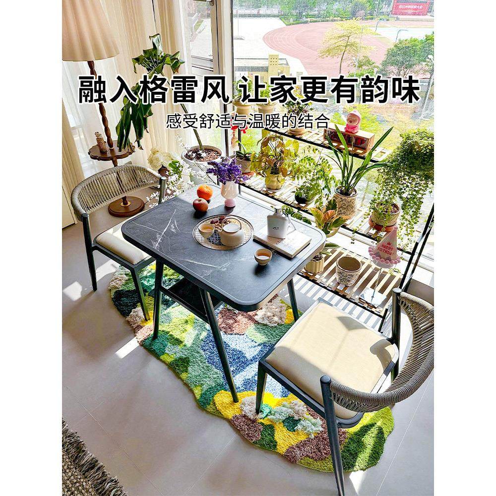 紫叶阳台2025新餐桌和椅子家庭小公寓茶几组合炉茶几多功能餐桌,淘宝优惠券,粉丝福利购,淘宝优惠卷