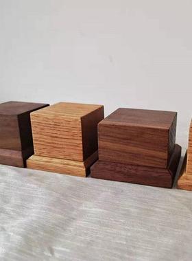 黑胡桃实木现代手工娃娃模型怪物块战锤胸像装饰基础DIY