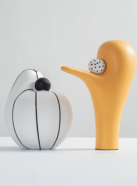 简约现代客厅电j视柜装饰摆件新家轻奢酒柜摆设办公室书柜软装