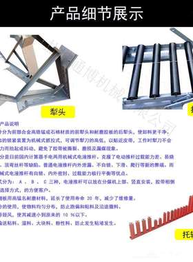 带宽650mm左右侧电液动犁式卸料器