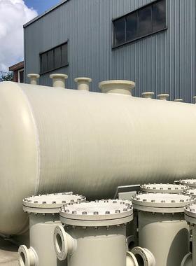 储罐PP塑料卧式PPH缠绕罐化工PP贮罐防腐