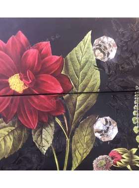 美式乡村复古实木手绘玄关柜玄关台边柜法式欧式雕刻门厅柜餐边柜