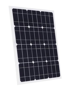 供应单晶40W太阳能电池板户外露营续航时间长转化效率高储能