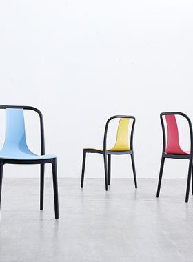 休闲椅北欧设计师餐椅椅子靠背现代简约家用书桌椅创意客厅个性