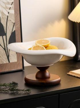 异形桌面糖干果盘高脚复古风水果碗桌面装饰果盘客厅中古风水果盘