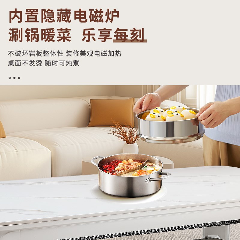 升降取暖a桌茶几一体烤火桌家用客厅天然气电两用电暖桌烤火上下 - 图2