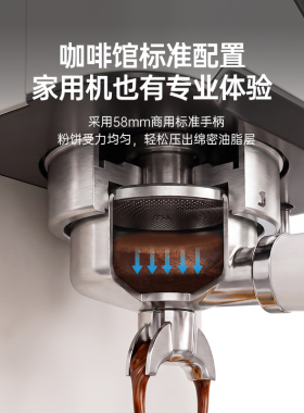 露茉S1G半自动家用咖啡机