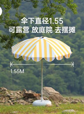 尊驰【设计师款】太阳伞遮阳伞大雨伞民宿摆摊伞广告沙滩露营庭院