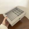 High-looking transparent dust-free storage jewelry box to store necklaces, earrings, rings, bracelets and exquisite accessories