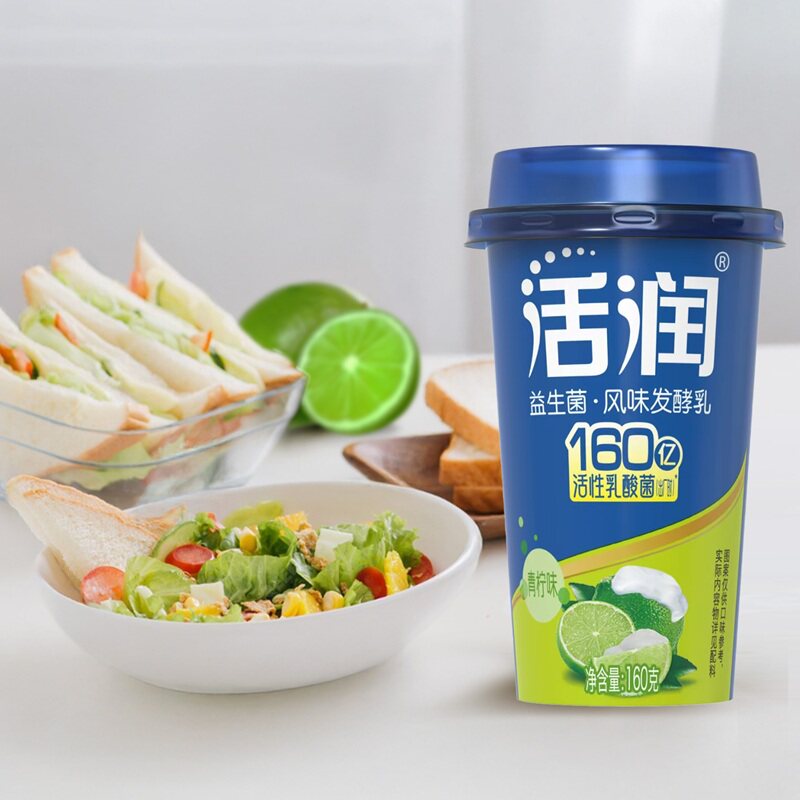 新希望澳牛低温活润青柠酸奶160g/杯小口杯
