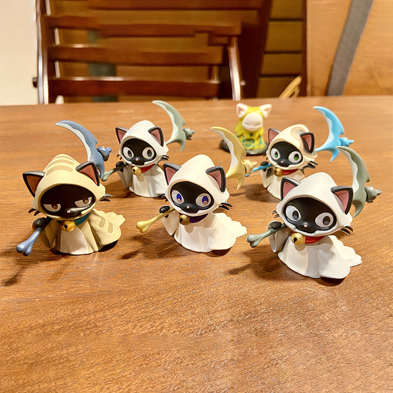 预售#正版HMA 背着死神镰刀的猫咪扭蛋 死神三花猫潮玩摆件 - 图3