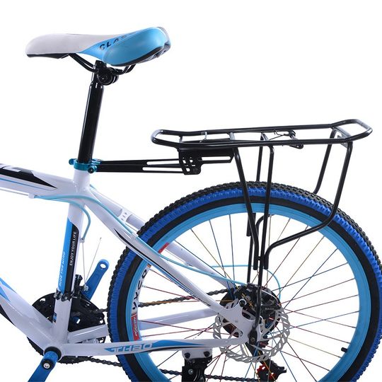 Чрезвычайно быстрая 20-дюймовая/24-дюймовая/26-дюймовая складная задняя стойка для горного велосипеда с дисковым тормозом DV. Хвостовая стойка может перевозить людей. Задняя стойка для одежды.