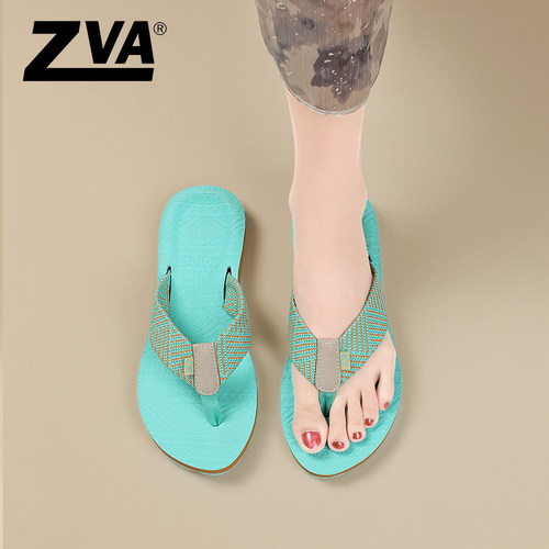 ZVA美国品牌人字拖女外穿2025新款夏季海边时尚高级感夹趾拖鞋潮 - 图2