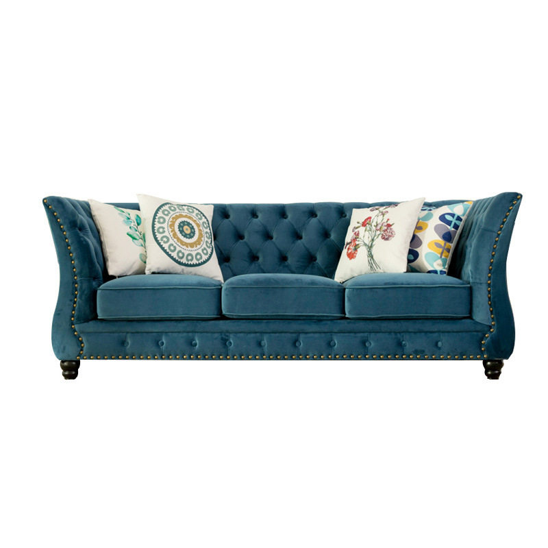 美式乡村ins轻奢丝绒布艺沙发美式简约单双三人位沙发现代小户型,淘宝优惠券,粉丝福利购,淘宝优惠卷