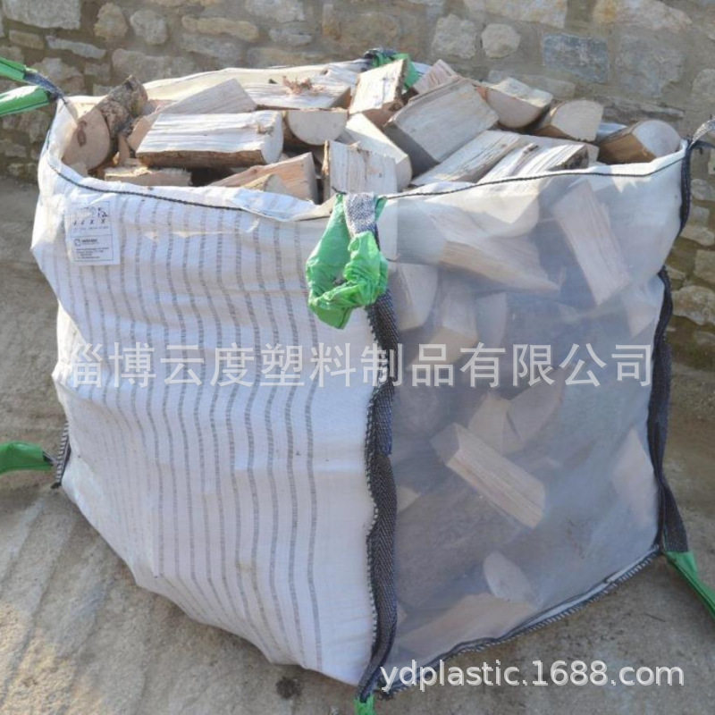 出口品质带盖柴火透气袋 抗UV防雨透气吨袋 双网双布防雨盖透气袋,淘宝优惠券,粉丝福利购,淘宝优惠卷