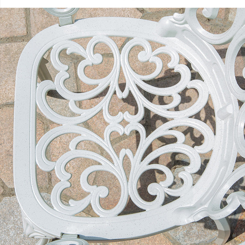 户外桌椅庭院别墅休闲三五件套室外花园铁艺铸铝露台欧式阳台白色,淘宝优惠券,粉丝福利购,淘宝优惠卷