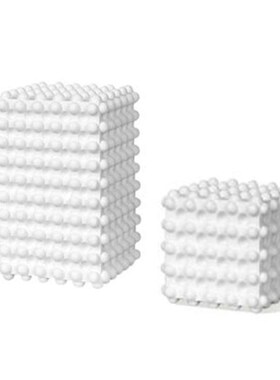 简约现代白色波点几何立方体摆E件样板间书房桌面装饰品魔方