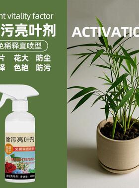 花卉除污剂一喷净植物叶面光亮清洁洗剂旗免稀释叶面肥料