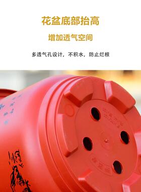 塑料花盆加厚大号特价清仓阳台种花盆栽月季透气果树庭院树脂花盆