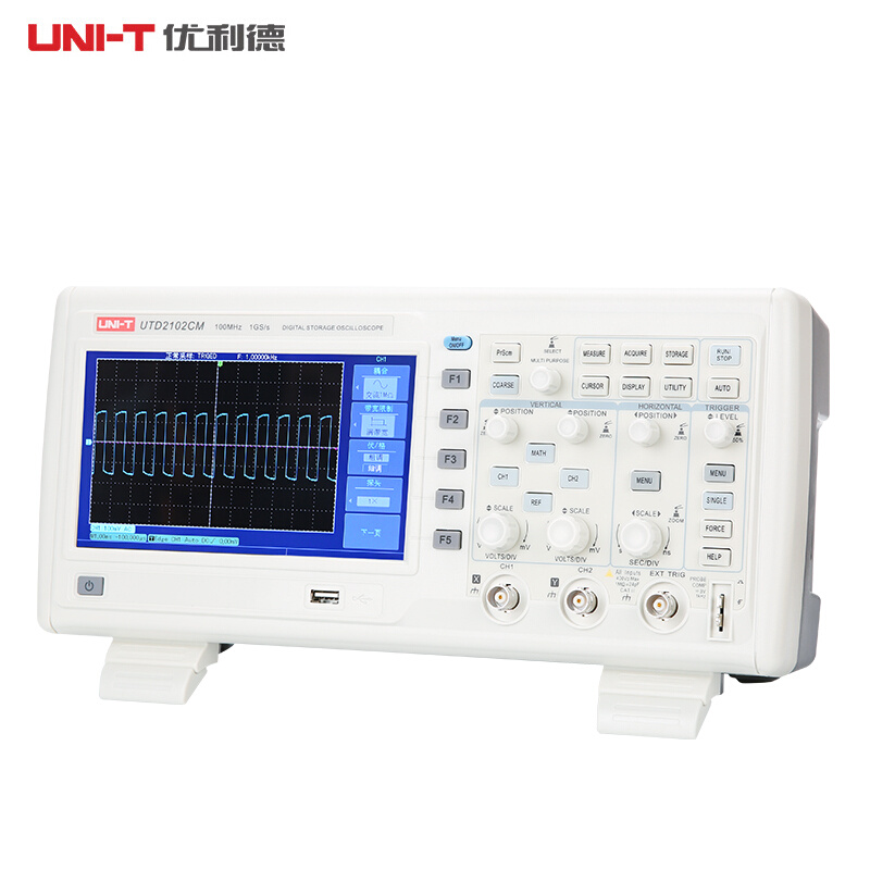 优利德UTD2102CM数字存储示波器1G采样100M双通道2202C示波表200M - 图0