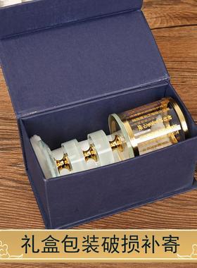 大悲咒水晶莲花酥油灯座带罩佛前供灯佛灯架家用烛台摆件单个